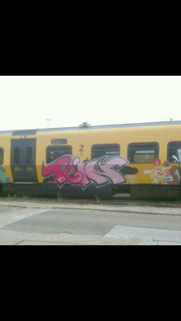Graffiti Train - Photo by CrackKlaus18 - Tein, Tods, tlb