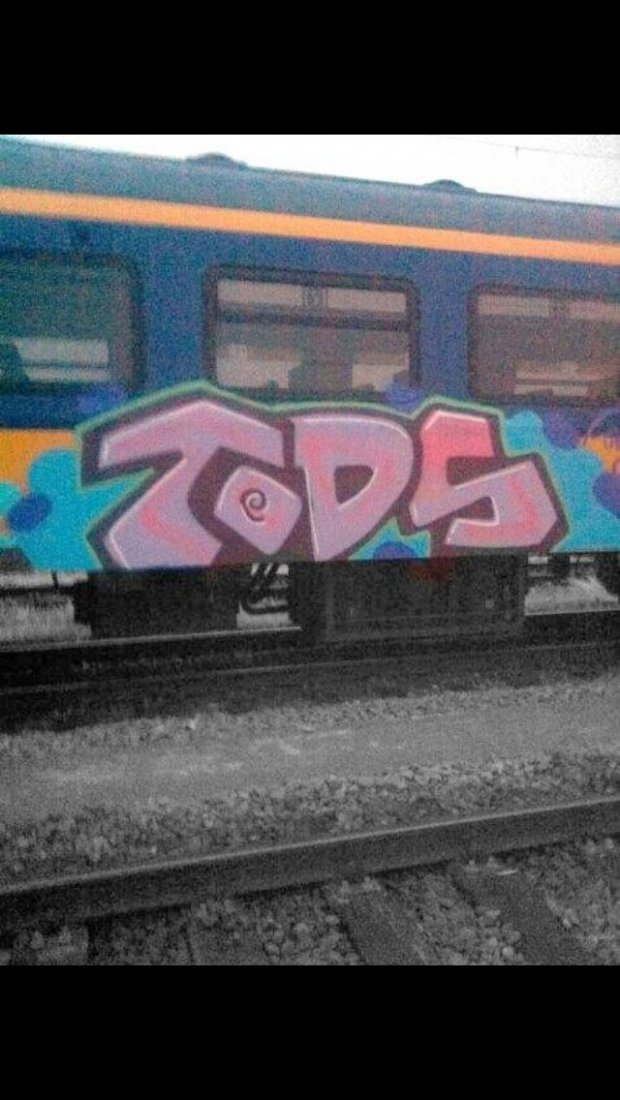Graffiti Train - Photo by CrackKlaus18 - Tods