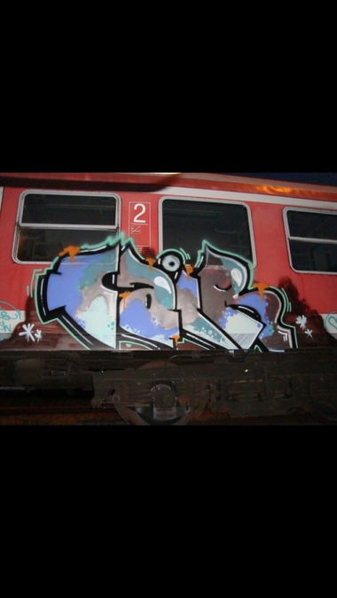 Graffiti Train - Photo by CrackKlaus18 - Cair