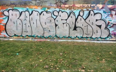 Graffiti Bombing - Photo by CrackKlaus18 - Buds, Elik