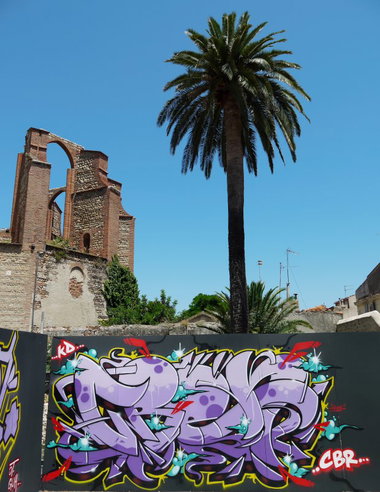 Graffiti Wall in Perpignan - Photo by Cren - cren, MOS, France (2011)