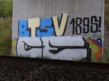 Graffiti Bombing in Braunschweig - Photo by CriminalEnergy - CE, Braunschweig (2012)