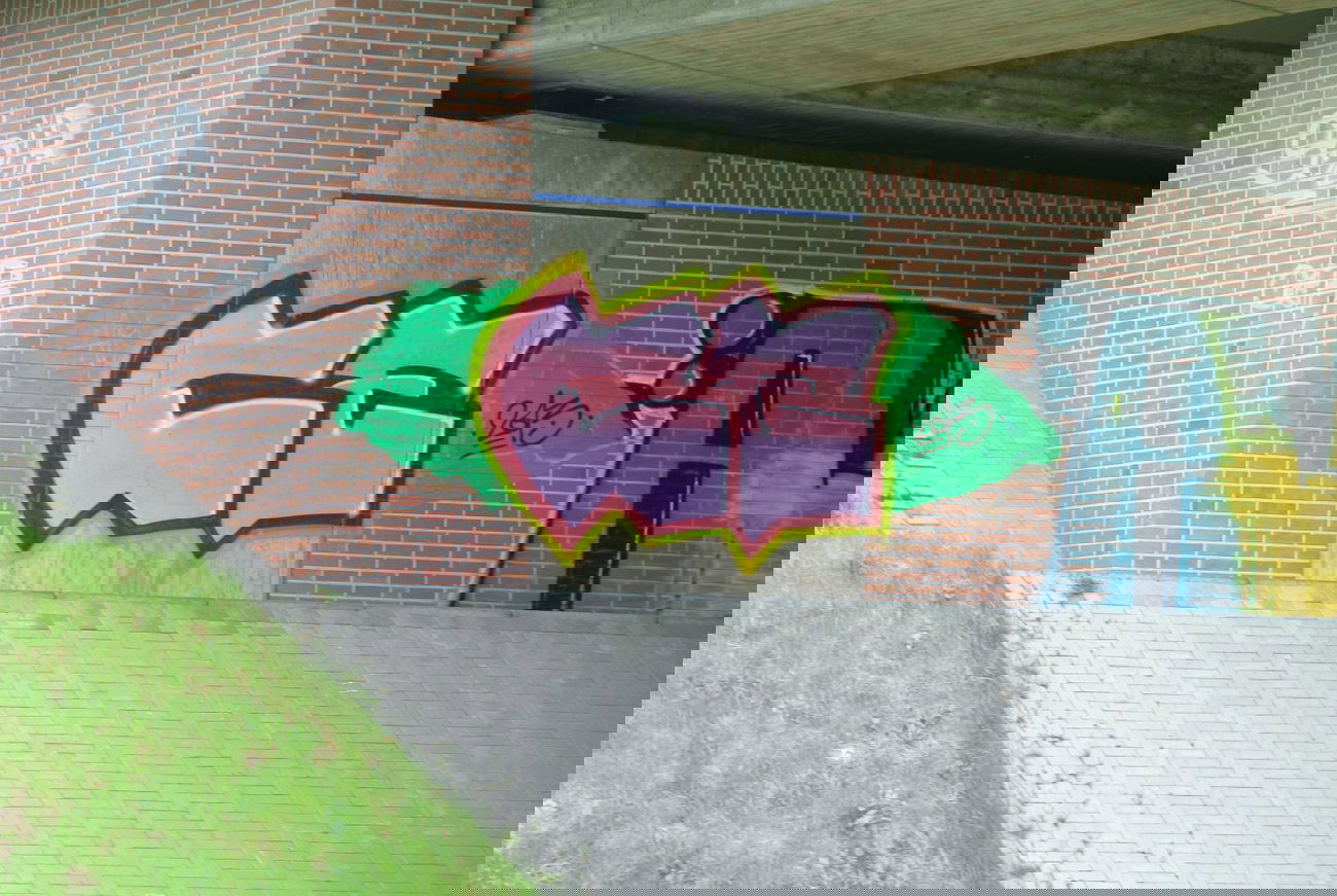 Graffiti Bombing in Hannover - Photo by CriminalEnergy - CE, Hannover (2013)