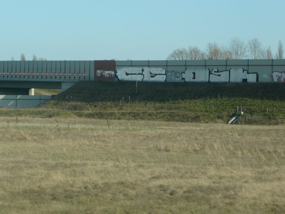 Graffiti Bombing in Brunswick - Photo by CriminalEnergy - CE, QSK, Braunschweig (2014)