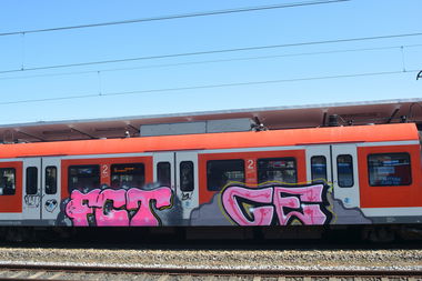 Graffiti Train - Photo by CriminalEnergy - FCT, CE, Stuttgart (2018)