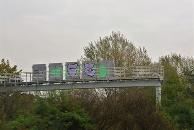 Graffiti Bombing in Braunschweig - Photo by CriminalEnergy - CE, Braunschweig (2014)