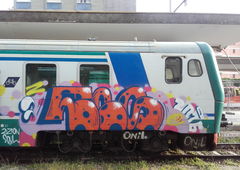 Graffiti Train in Mailand - Photo by CriminalEnergy - CE, Mailand (2016)