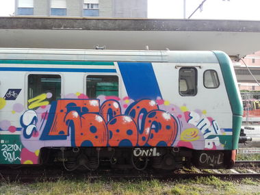 Graffiti Train in Mailand - Photo by CriminalEnergy - CE, Mailand (2016)