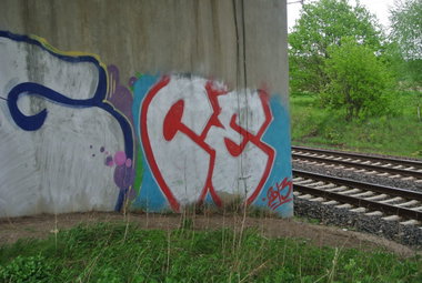 Graffiti Bombing - Photo by CriminalEnergy - CE, Hannover (2013)