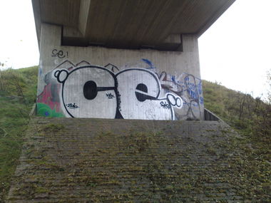 Graffiti Bombing - Photo by CriminalEnergy - CE, HANNOVER (2010)
