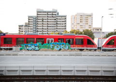 Graffiti Train in Braunschweig - Photo by CriminalEnergy - CE, FAR, Braunschweig (2017)