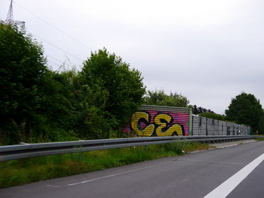 Graffiti Bombing in Wolfsburg - Photo by CriminalEnergy - CE, Wolfsburg (2017)