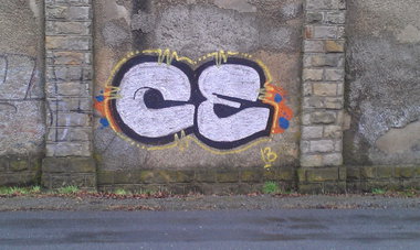 Graffiti Bombing - Photo by CriminalEnergy - CE, Wolfenbüttel (2013)