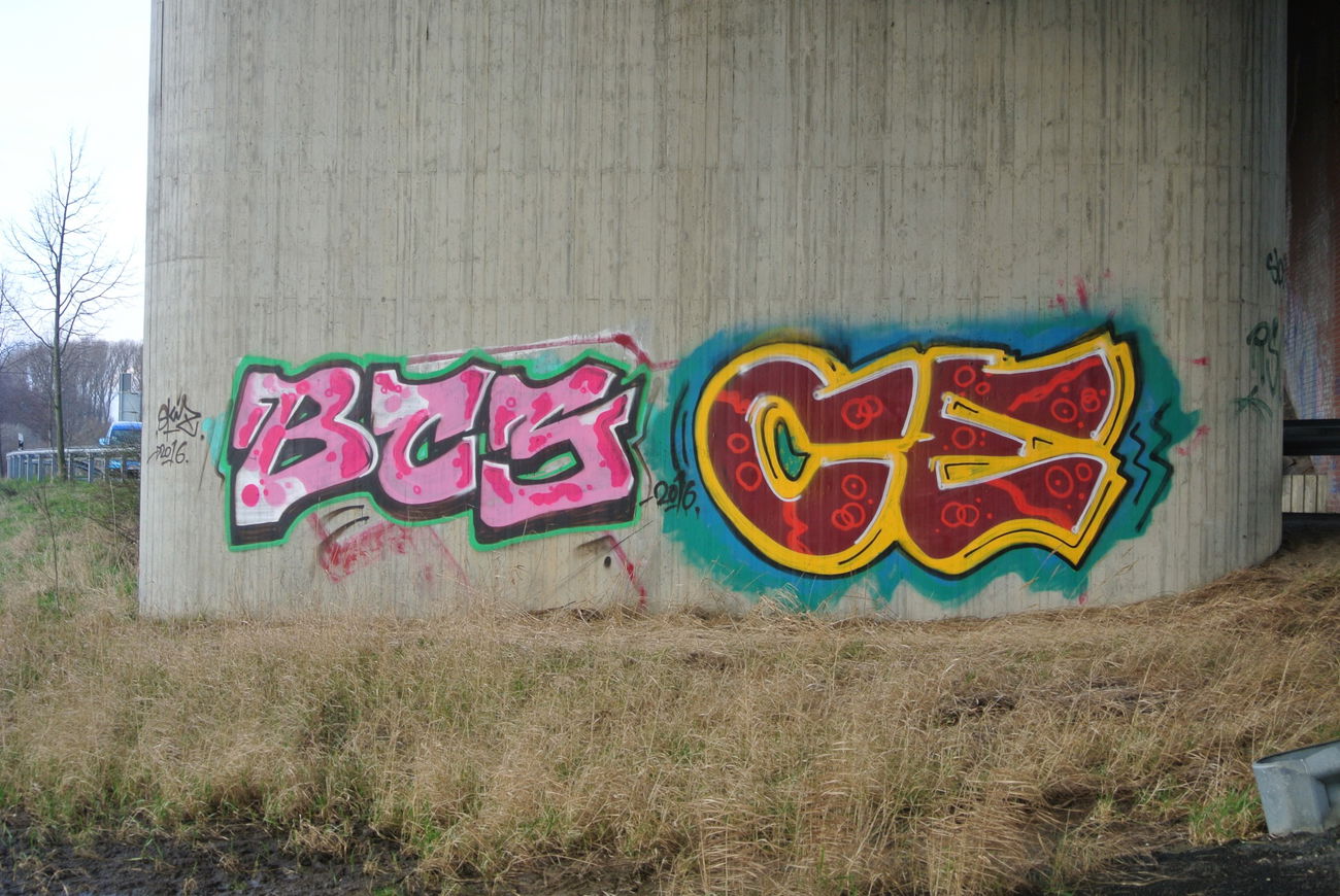 Graffiti Bombing in Braunschweig - Photo by CriminalEnergy - BCS, CE, Braunschweig (2016)