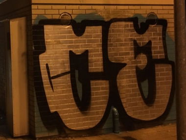 Graffiti Bombing in Berlin - Photo by CriminalEnergy - CE, Berlin (2016)