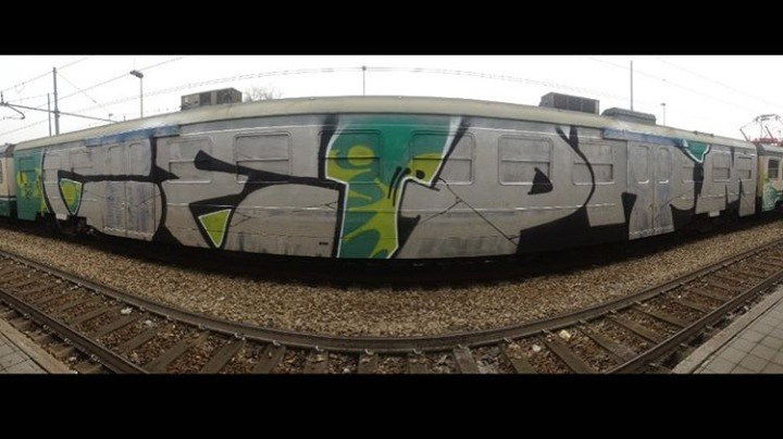 Graffiti Train in Cremona - Photo by CriminalEnergy - CE, PTM (2017)