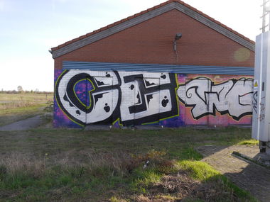 Graffiti Bombing in Wolfsburg - Photo by CriminalEnergy - CE, Wolfsburg (2018)