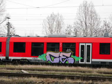 Graffiti Train in Braunschweig - Photo by CriminalEnergy - CE, Braunschweig, Color_Error (2017)