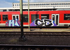 Graffiti Train - Photo by CriminalEnergy - HI, CE, Braunschweig (2018)