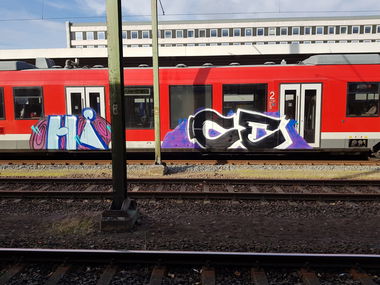 Graffiti Train - Photo by CriminalEnergy - HI, CE, Braunschweig (2018)