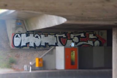 Graffiti Bombing in Braunschweig - Photo by CriminalEnergy - OHOH, CE, Braunschweig (2015)