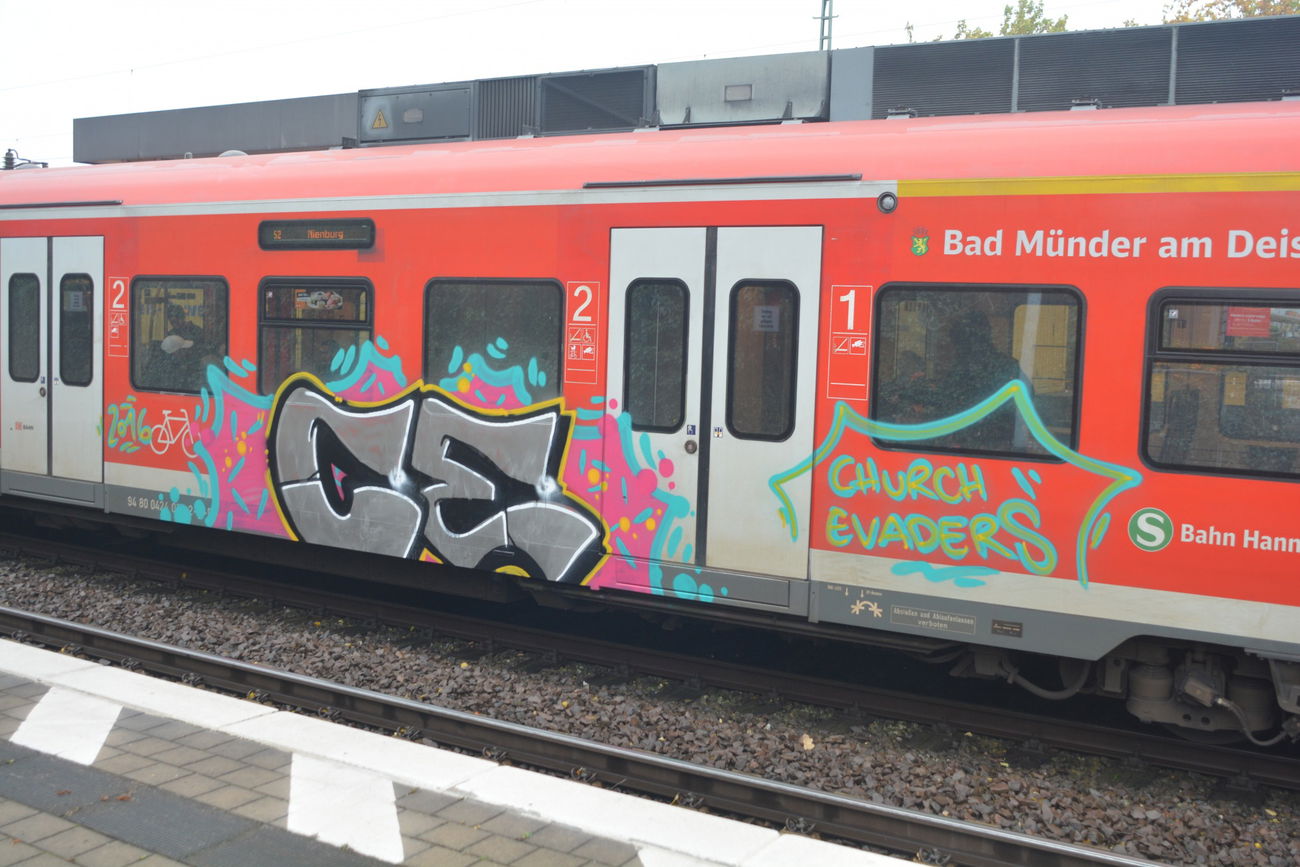 Graffiti Train in Hannover - Photo by CriminalEnergy - CE, Hannover (2016)