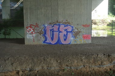 Graffiti Bombing in Helmstedt - Photo by CriminalEnergy - CE, Helmstedt (2015)