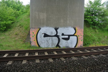 Graffiti Bombing - Photo by CriminalEnergy - CE, Hannover (2013)