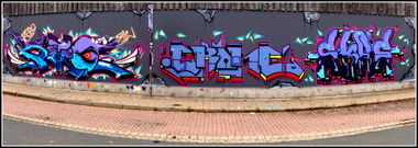 Graffiti Wall in Samtgemeinde Sickte - Photo by Crome83 - Retro, Sikoner, Crome (2014)