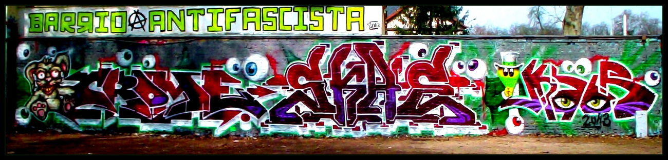 Graffiti Wall in Leipzig - Photo by Crome83 - Aliced, Crome, Crome83 (2013)