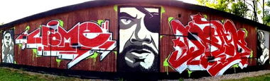 Graffiti Wall in Mügeln - Photo by Crome83 - Kaos, Crome, Crome83 (2013)