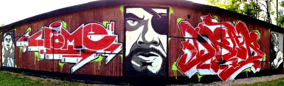 Graffiti Wall in Mügeln - Photo by Crome83 - Kaos, Crome, Crome83 (2013)