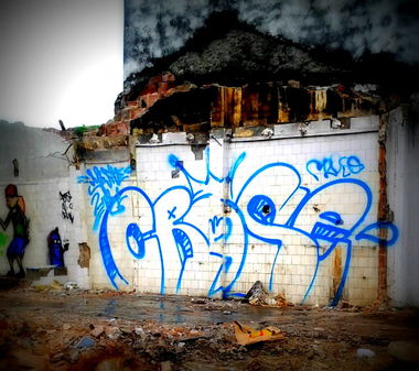 Graffiti Bombing - Photo by Crose