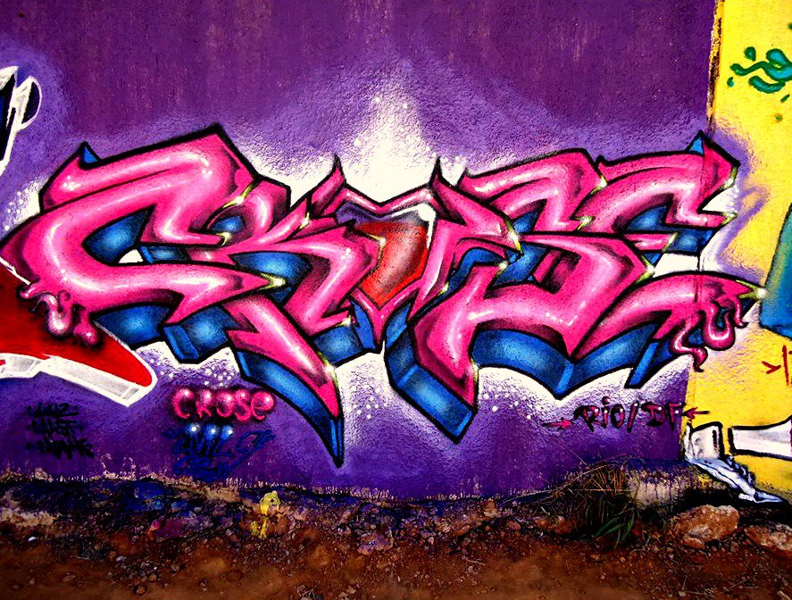 Graffiti Wall in Brazil - Photo by Crose