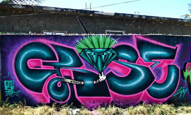 Graffiti Wall in Rio - Photo by Crose