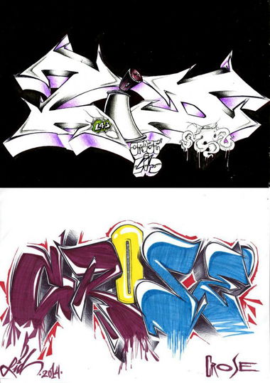 Graffiti Sketch in Brazil - Photo by Crose