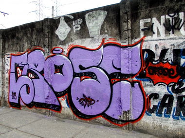 Graffiti Bombing in Brazil - Photo by Crose