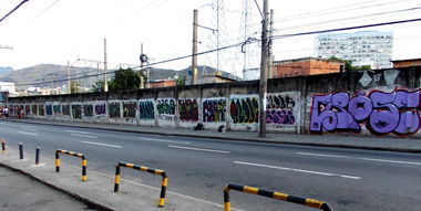 Graffiti Bombing in Brazil - Photo by Crose