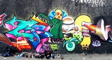 Graffiti Wall in Mesquita - Photo by Crose - crose, graffiti, bodé (2014)
