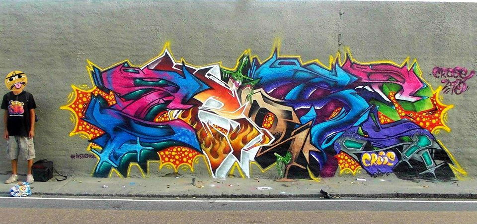 Graffiti Wall in Rio de janeiro - Photo by Crose (2015)