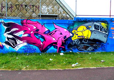 Graffiti Wall in Curitiba - Photo by Crose