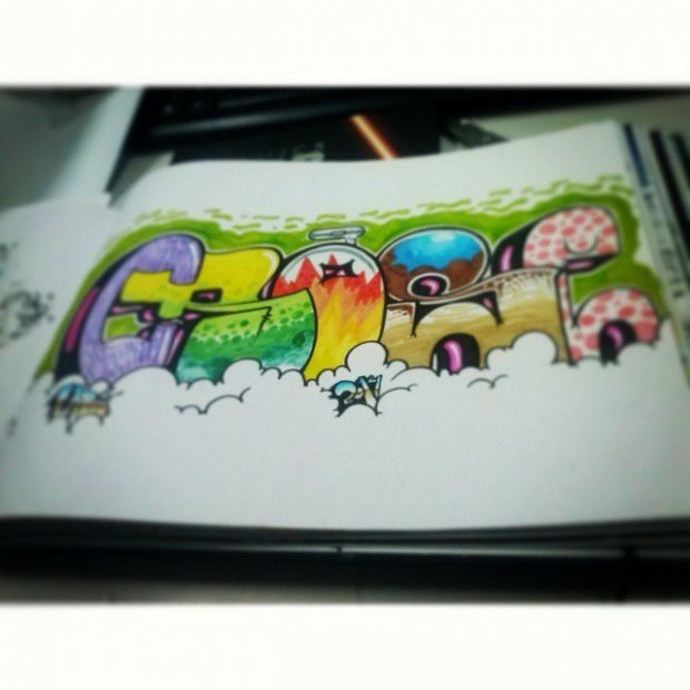 Graffiti Sketch - Photo by Crose