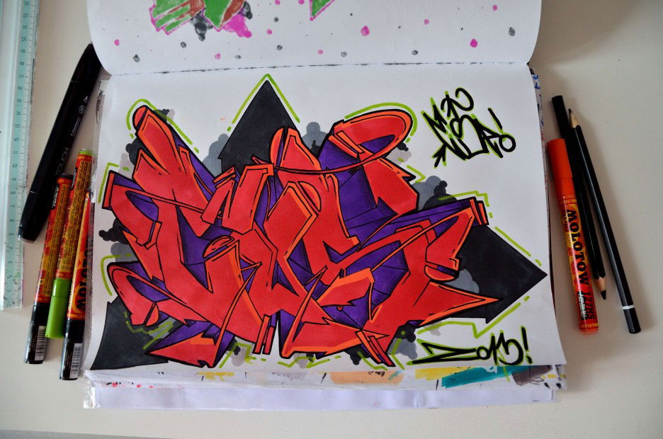 Graffiti Sketch in Italy - Photo by CuSe - https://www.facebook.com/pages/C-u-S-e/378901905545144 (Zo13)
