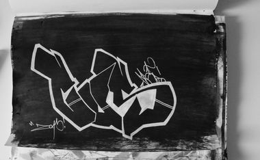 Graffiti Sketch in Avigna - Photo by CuSe - CuS, \\\"e\\\" (Z013)