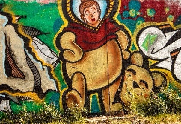 Graffiti Wall in Murmansk - Photo by Curvalibre - character, graffiti, curva (2012)