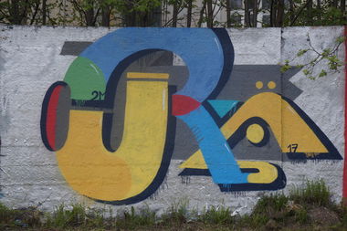 Graffiti Wall in Мурманск - Photo by Curvalibre - curvalibre, letters, graffiti (2017)