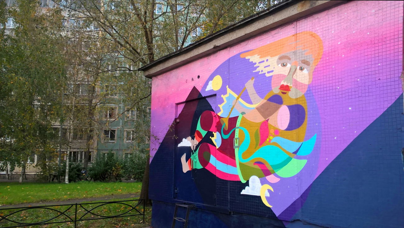 Graffiti Wall - Photo by Curvalibre - curvalibre, character, mural (2016)