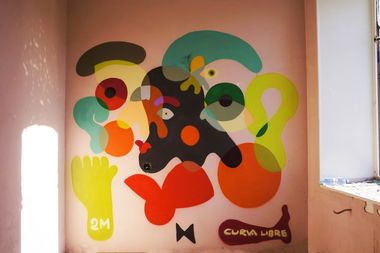 Graffiti Wall in Округ Измайловское - Photo by Curvalibre - abstract, curvalibre, streetart (2015)