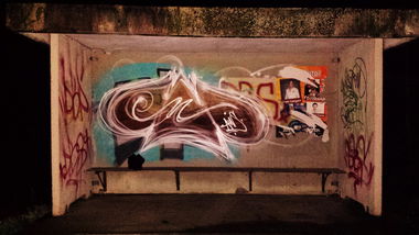 Graffiti Bombing - Photo by Cwesk - Cwesk (2014)