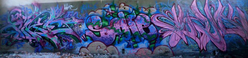 Graffiti Wall - Photo by Cwesk - Pikes, Sone, Cwesk (2011)